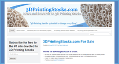 Desktop Screenshot of 3dprintingstocks.com