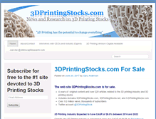 Tablet Screenshot of 3dprintingstocks.com